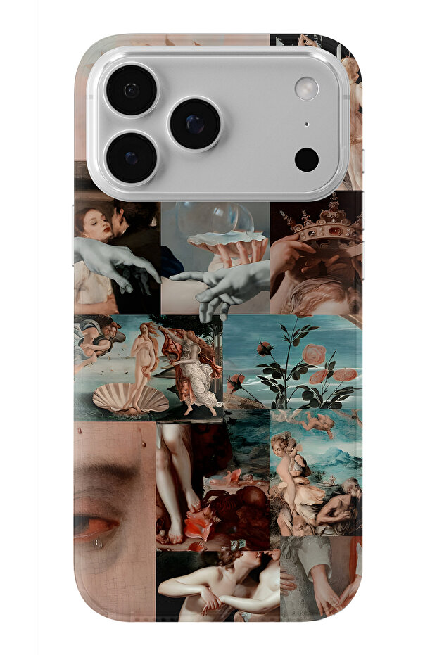 حافظة شفافة مطبوعة بتصميم فني متوافق مع iPhone 17 Pro - 1