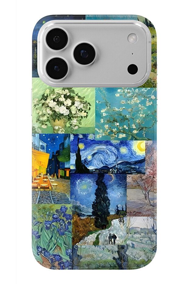 حافظة شفافة مطبوعة بتصميم فني متوافق مع هاتف iPhone 17 Pro Max - 1