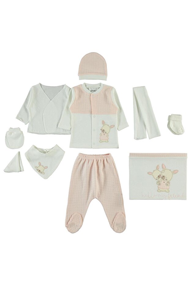 Baby Girl Bodysuit Sets - Powder