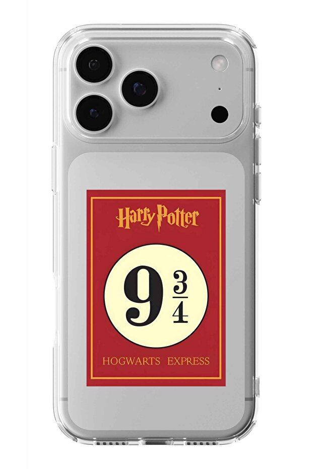 حافظة شفافة مطبوعة بتصميم تذكرة هوجورتس متوافقة مع آيفون 17 برو - 1