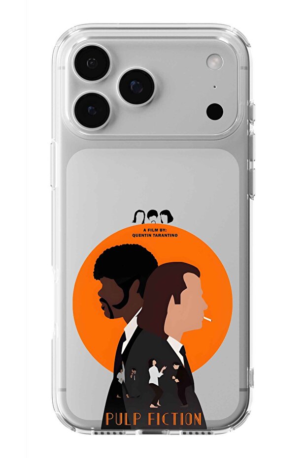 حافظة شفافة مطبوعة بتصميم Pulp Fiction متوافقة مع هاتف iPhone 17 Pro - 1
