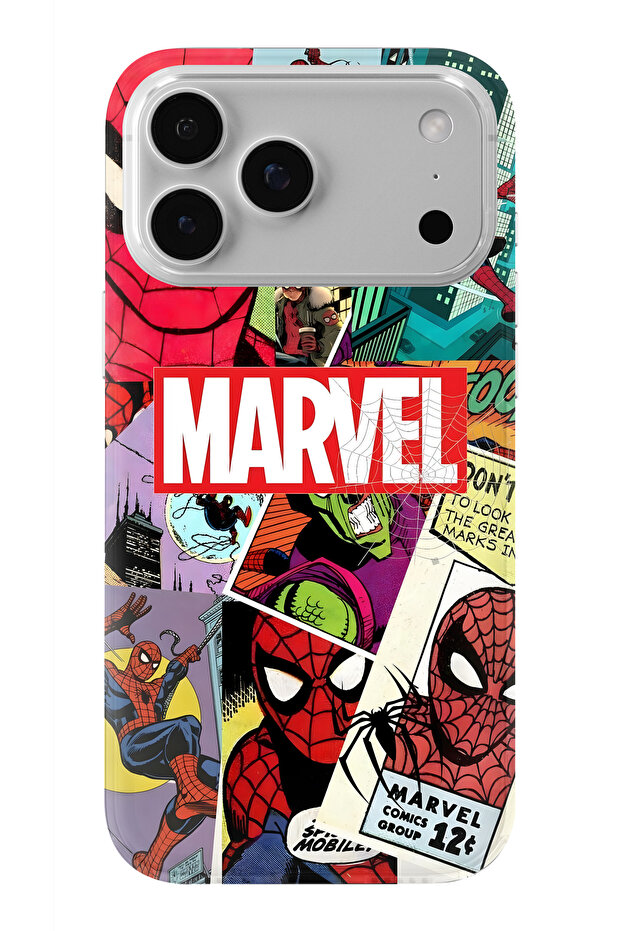 حافظة شفافة مطبوعة بتصميم مارفل متوافقة مع آيفون 17 برو - 1