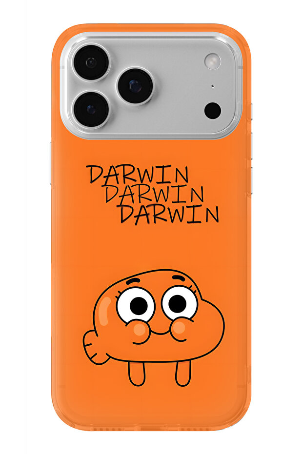 iPhone 17 Pro Compatible Gumball Darwin Design Printed Transparent Case - 1
