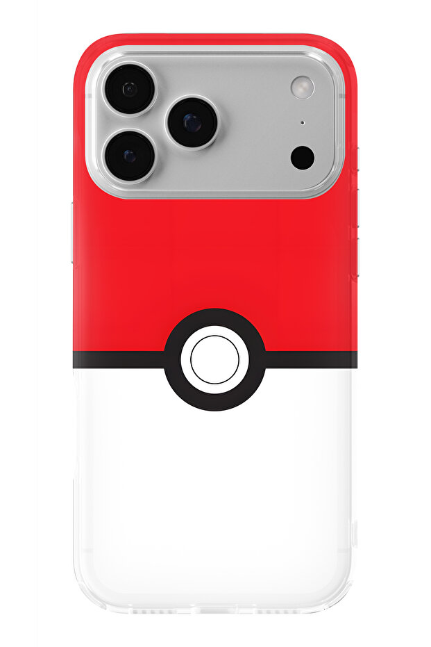 حافظة شفافة مطبوعة بتصميم كرة بوكيمون متوافقة مع هاتف iPhone 17 Pro Max - 1