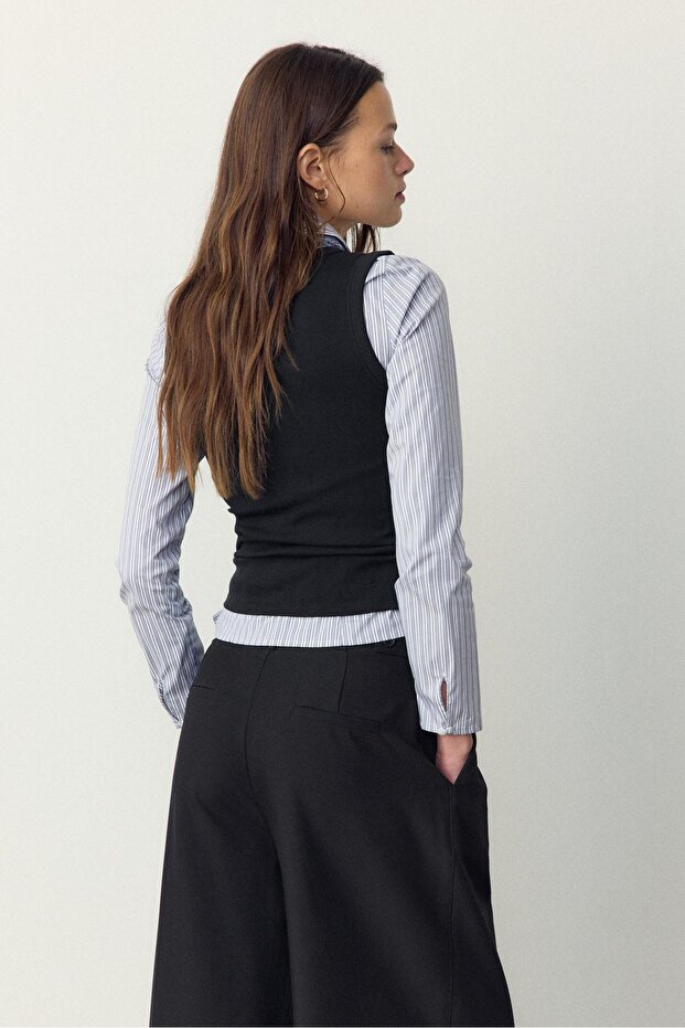 Basic dar kesim top - 5