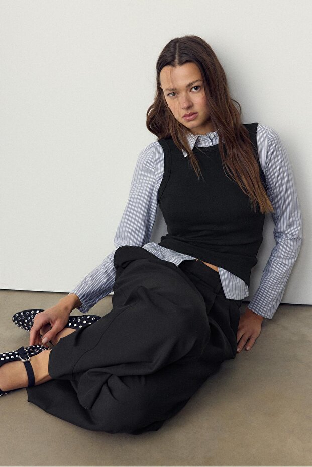 Basic dar kesim top - 4