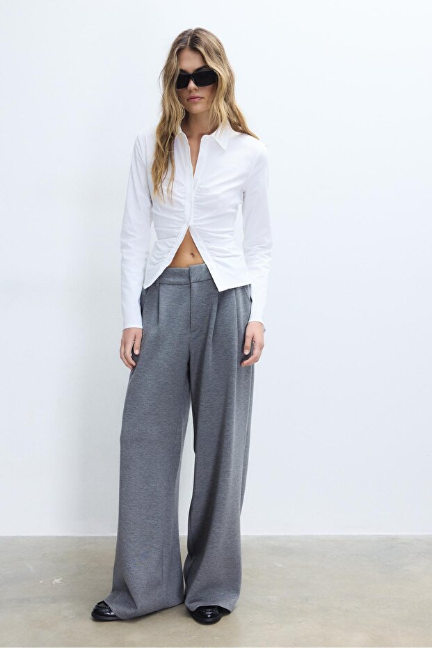 Büzgülü bengalin gömlek - 2