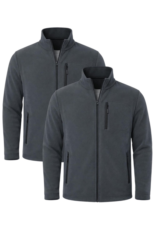2-Pack Unisex Anti-Pilling Non-Pilling Standard Fit Cold-Proof Fleece