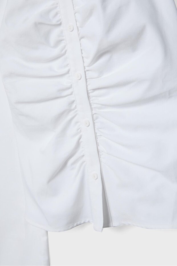 Büzgülü bengalin gömlek - 8