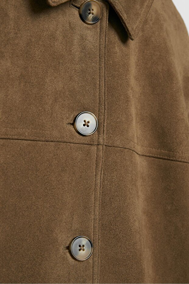 Suni süet ceket - 3