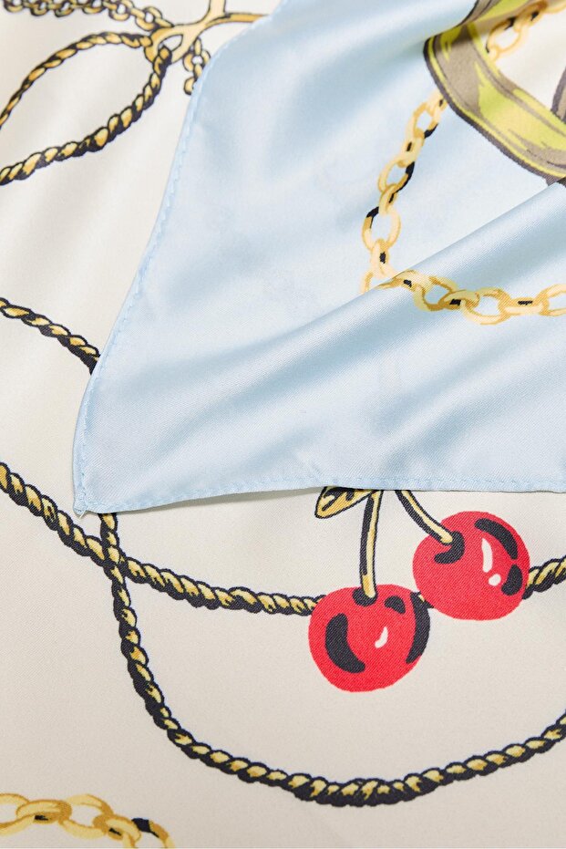 Püsküllü eşarp - 2