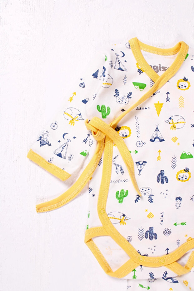 طقم رجالي مكون من قطعتين برباط مزدوج الصدر - 3