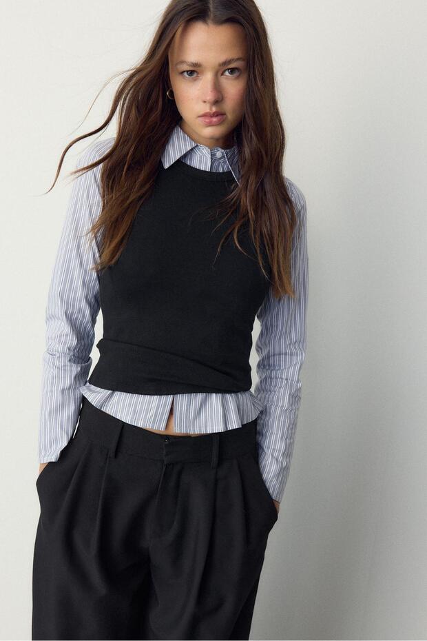 Basic dar kesim top - 3