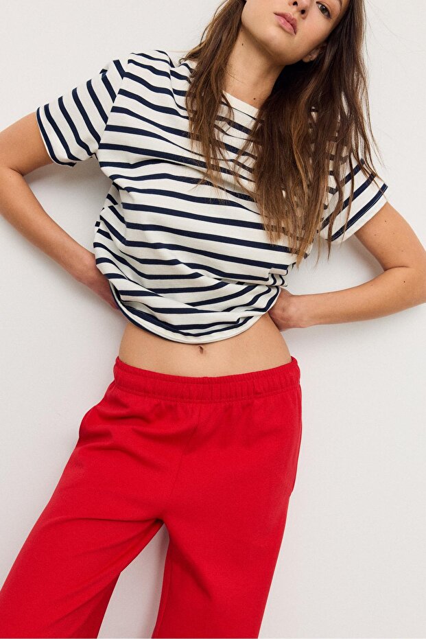 Geniş paça jogger pantolon - 4