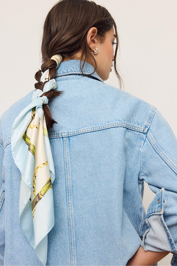 Püsküllü eşarp - 1