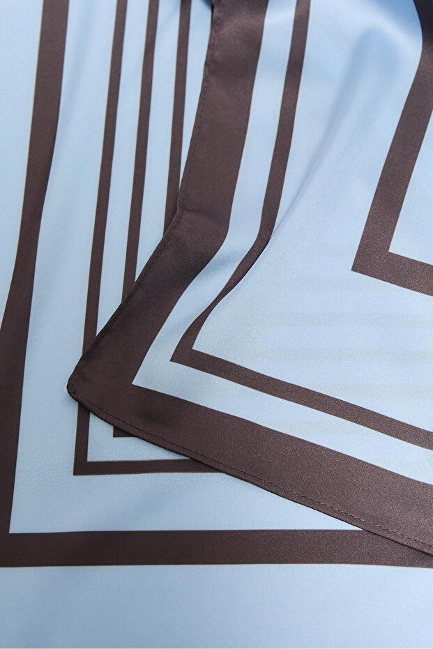 Kare çizgili fular - 2