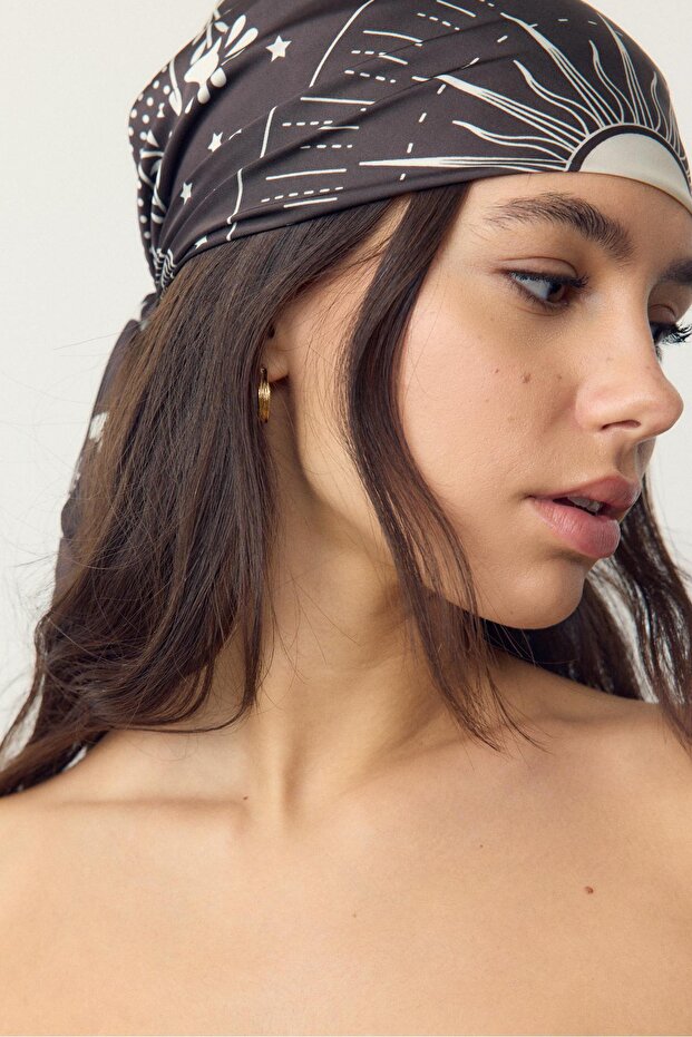 Yılan desenli fular - 3