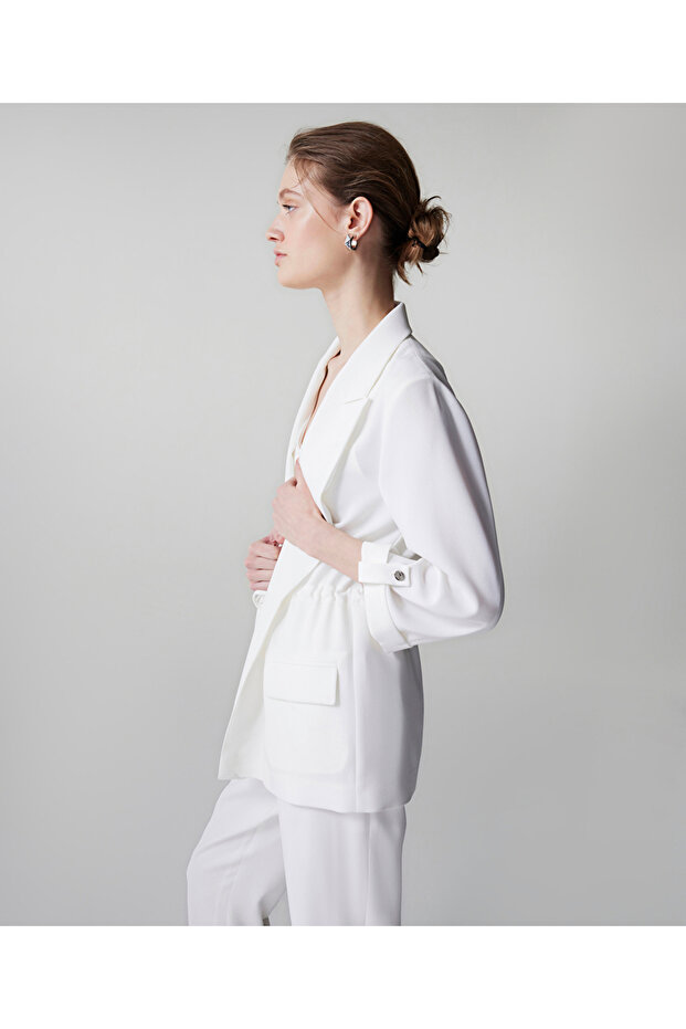 Belden bağlamalı blazer - 6