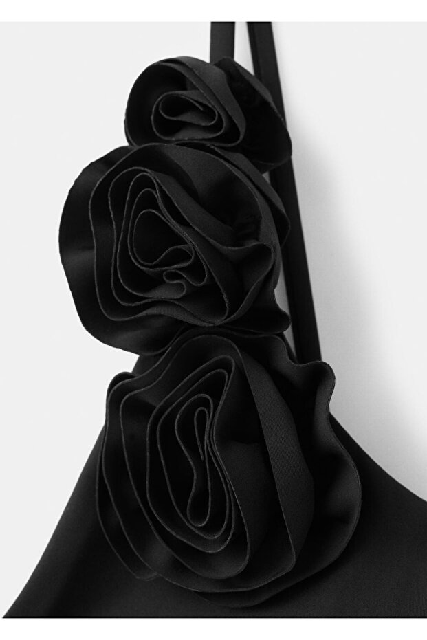 Çiçek desenli askılı mayo - 7