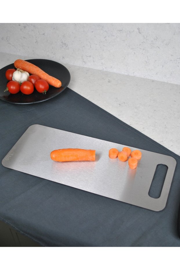 1 Piece Stainless Steel 304 Cutting Board Small Size 16X38 cm Steel Cutting Board
