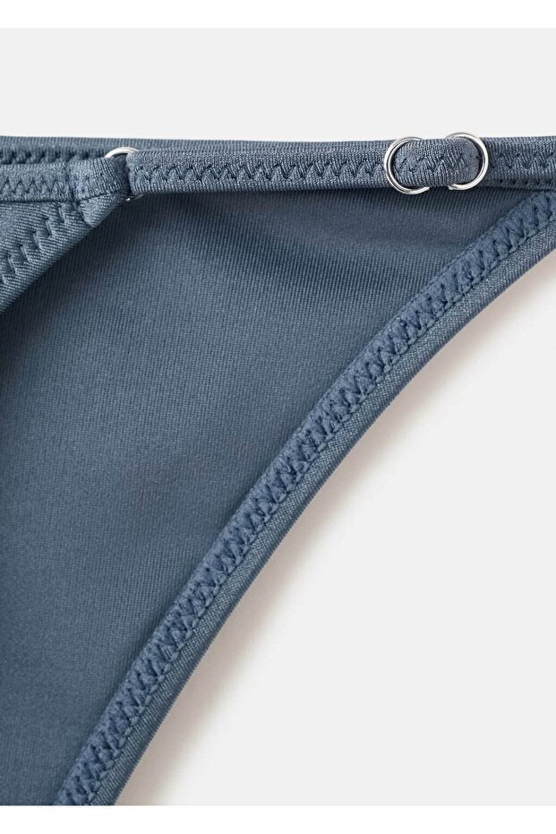 Parlak bitişli bikini külot - 5