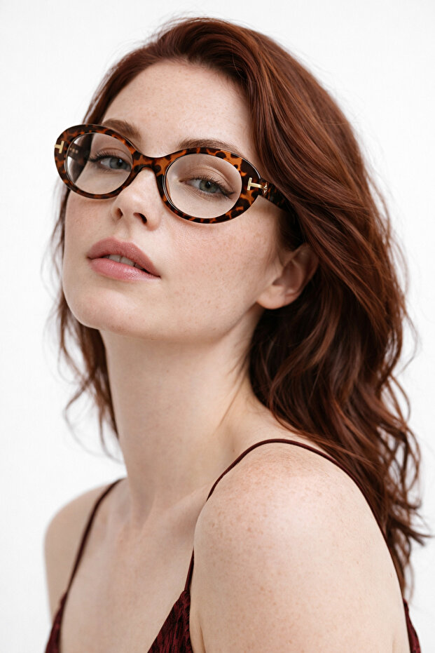 Amber Oval Blue Light Protection Unisex Screen Glasses – Lightweight Acetate Frame, Stylish and Everyday Comfort Plus