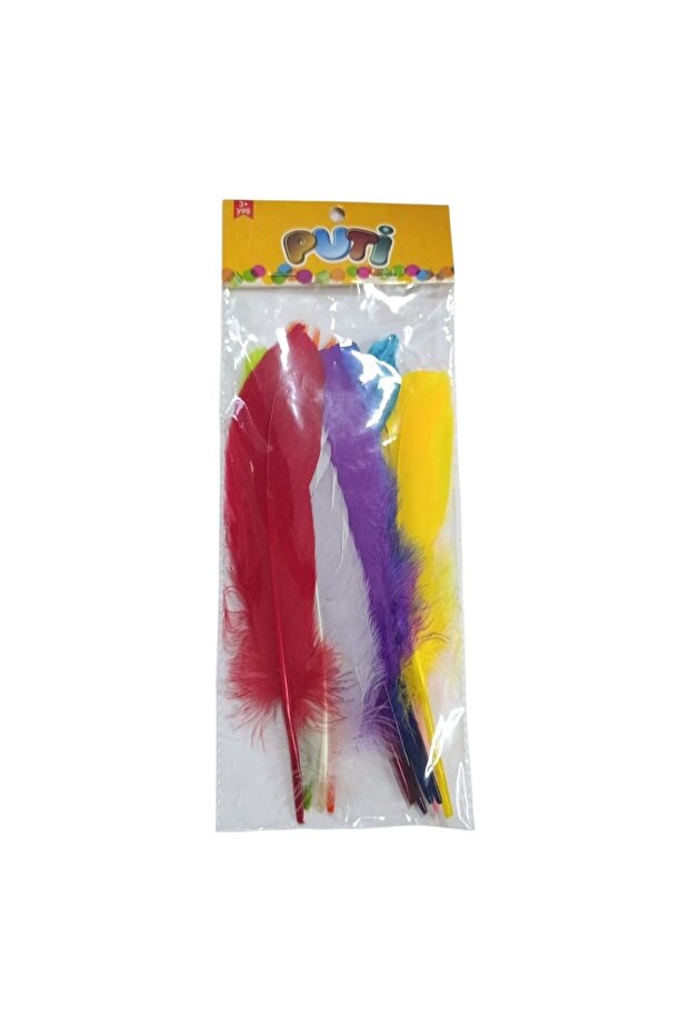Colorful Feather 10Pcs - 1