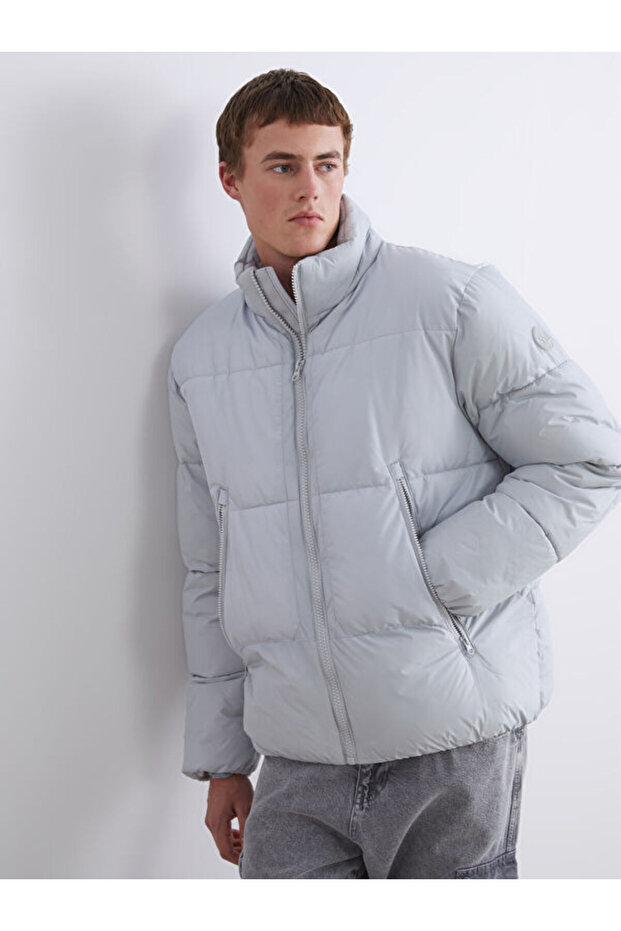 Timeless Clothing & Timeless Choices Standard Fit Stand Collar Men's Puffer Jacket