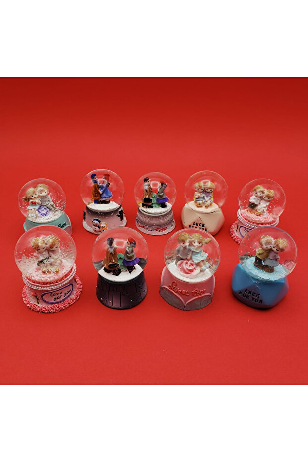 Işıklı Mini Kar Küreleri - 3