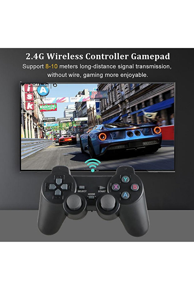 جهاز تحكم لاسلكي Game Stick Lite بتردد 2.4 جيجا هرتز، يدعم دقة 4K HD، مزود بجهازي تحكم لاسلكيين | Flare Gadgets - 7