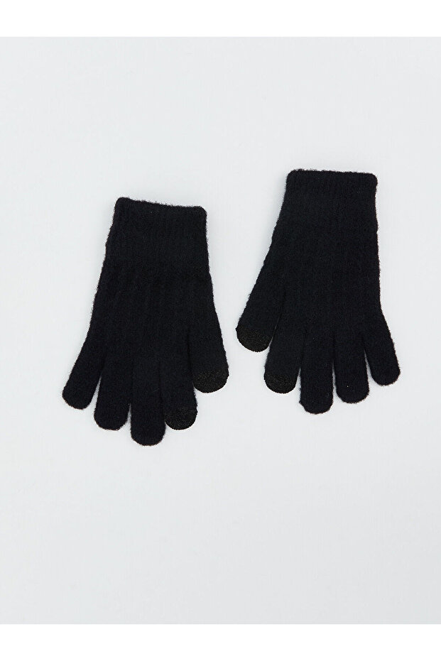 Alita City with a Difference, Lcw Accessories Black Knitwear Plain Women's Gloves
