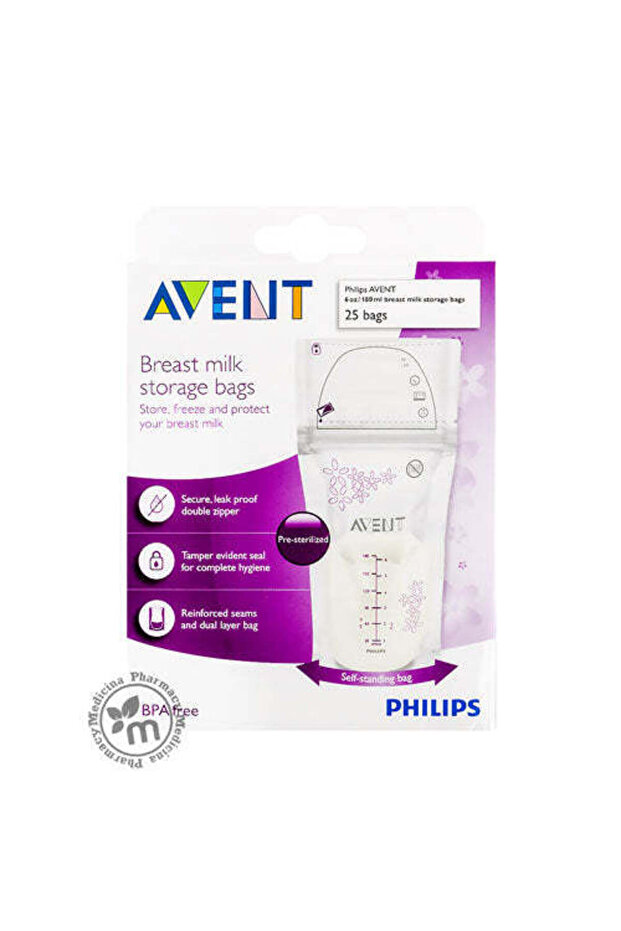 Breast Milk Storage Bags, 25 Pieces