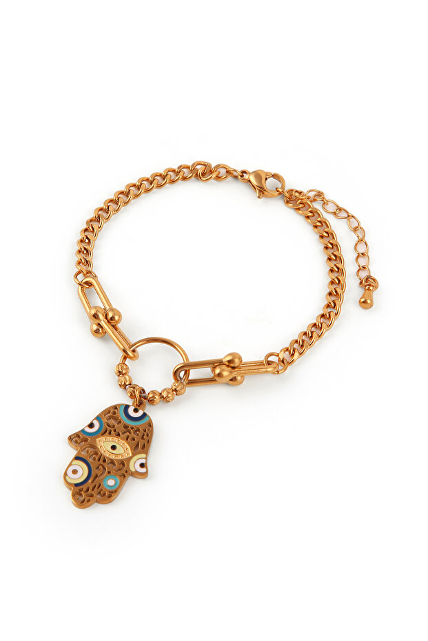 Hamsa Evil Eye Chain Bracelet