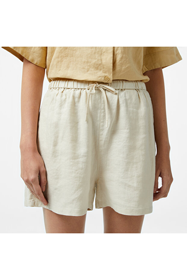 Kadın Bej Şort - 4