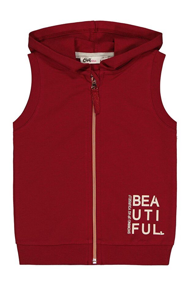 Basic Vest for 2-5 Years - Burgundy for 2-3 Years