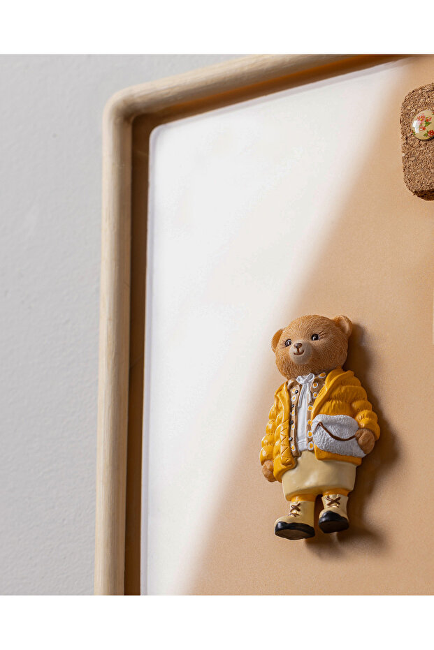 Madelyn Bear Magnet - Sarı - 4x8 cm - 3