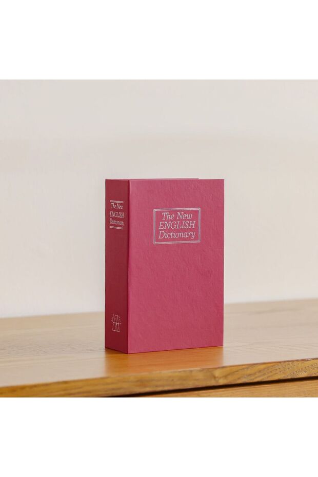 Ellen Safe - Red Dictionary Safe with Number Lock, Home & Hotel Security, Alloy Steel Storage Box