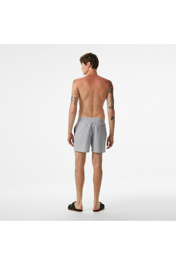 Medium Drawstring Erkek Gri Mayo - 2