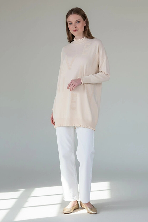 Viskon Triko Tunik - Ekru - 2