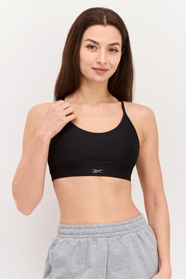 Women Sportswear Fit Training Sports Bra, Black
