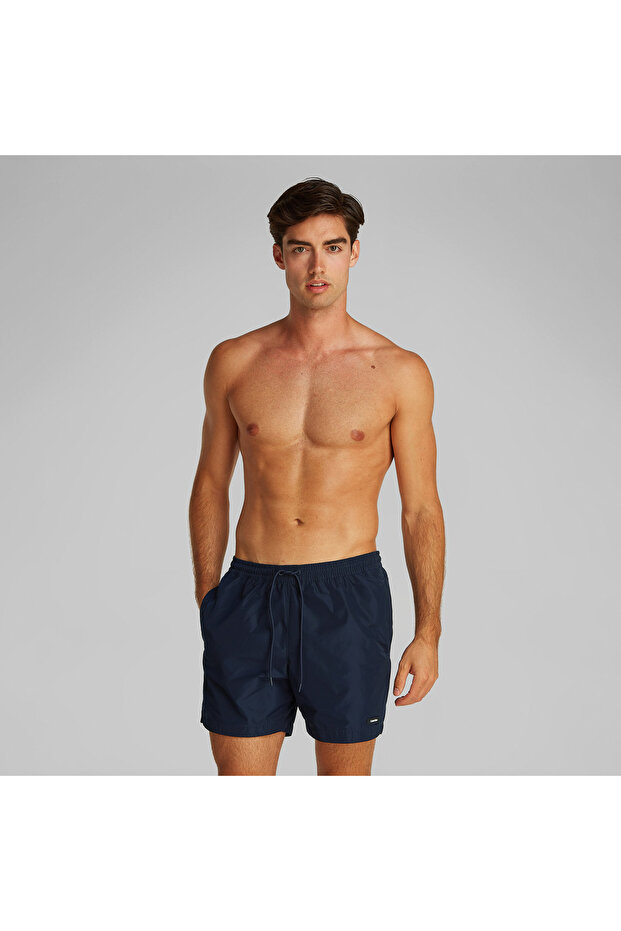 Medium Drawstring Erkek Mavi Mayo - 2