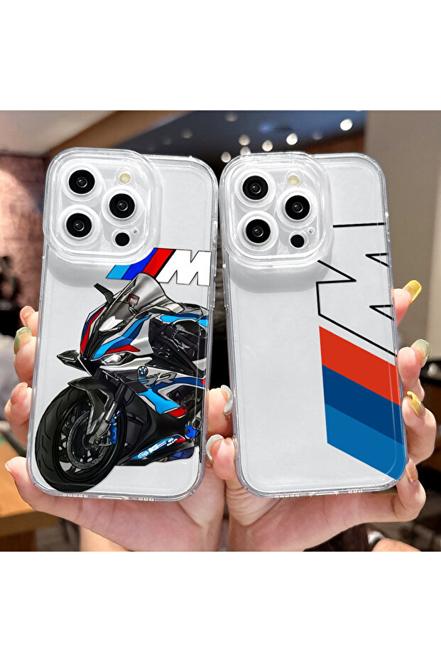 حافظة متوافقة مع هاتف iPhone 8، حافظة هاتف من السيليكون الناعم بنمط BMW مع حماية شفافة للكاميرا - 6
