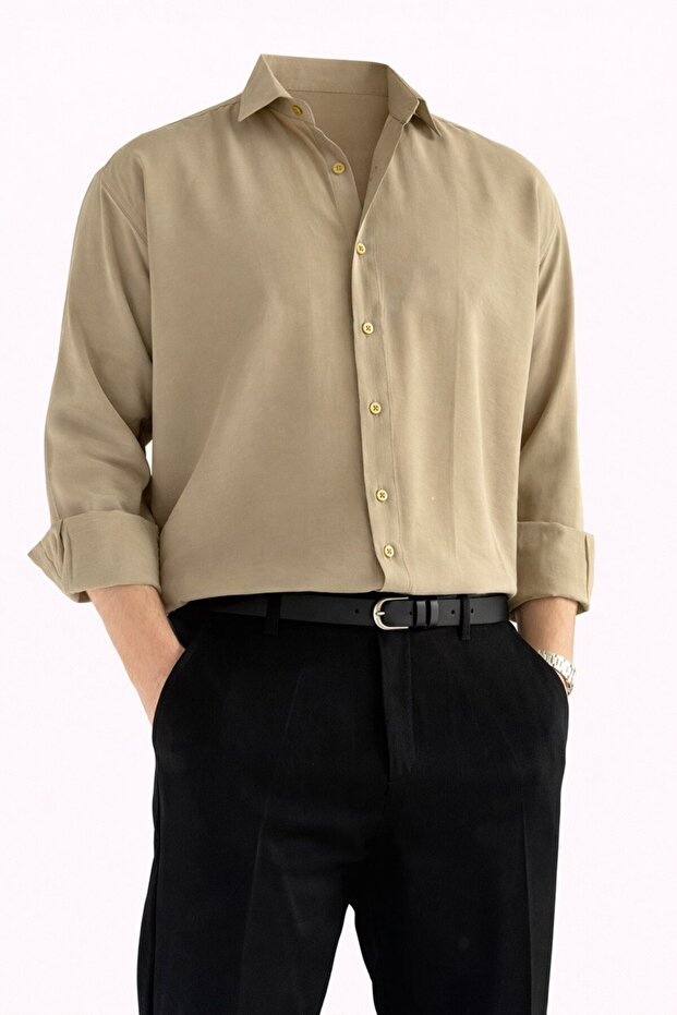 Rahat Kalıp Basic Modal Gömlek - 1