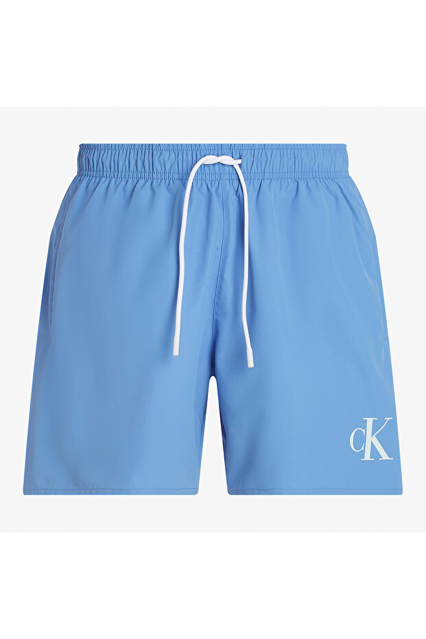 Medium Drawstring Erkek Mavi Mayo - 4