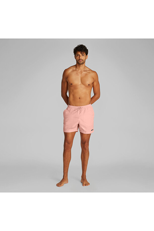 Medium Drawstring Erkek Açık Pembe Mayo - 1