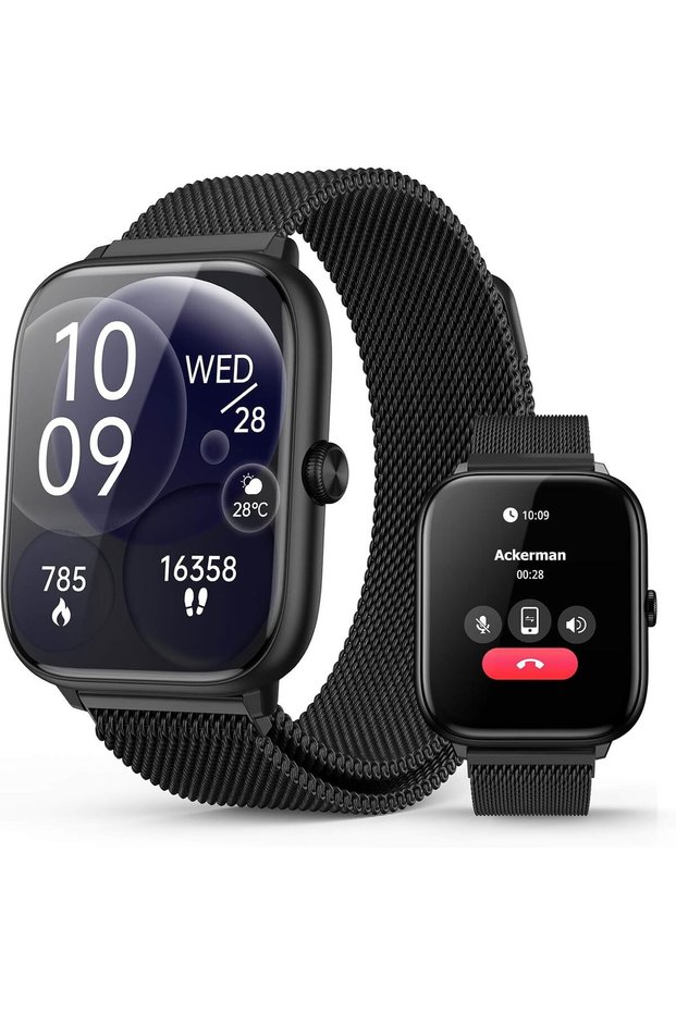 Smart Watch for Men with Blood Pressure Monitor, 2.06" AMOLED Always-On Display, IP68 Waterproof