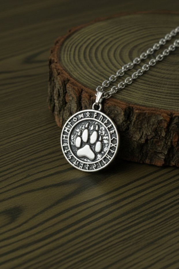 Bear Claw Design Pendant Men's Necklace Fashion Necklace