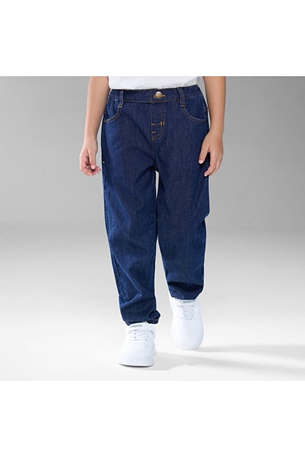 Kid's Mid-Rise Slim Taper Stretch Denim Jeans