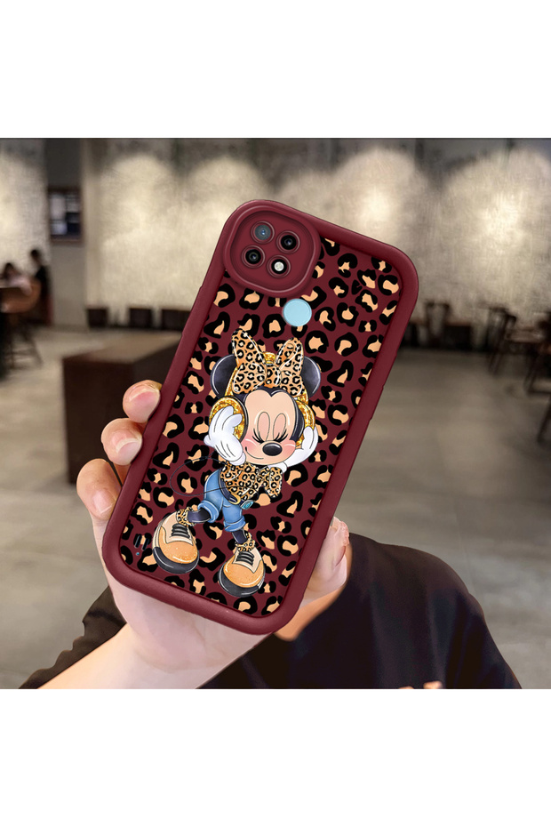 Thin Silicone Phone Case Compatible with Realme C21 Anti-Fall Mickey Pattern