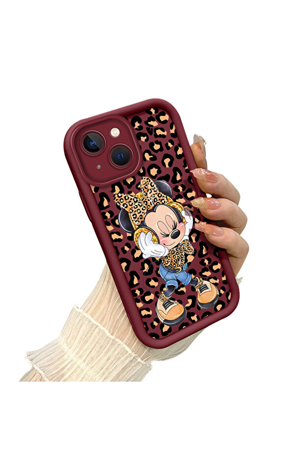 حافظة هاتف من مادة السيليكون المقاومة للصدمات بنمط ميكي متوافقة مع هاتف آيفون 14 - 3